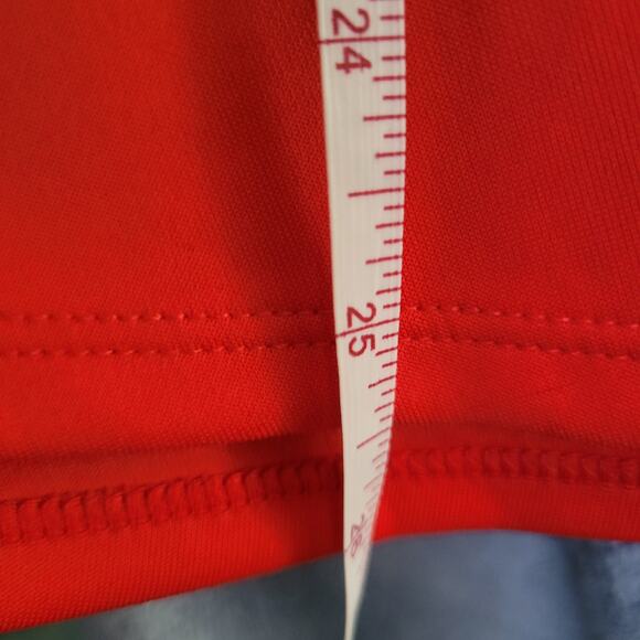 Lara Fashion Red Fit & Flare Midi Skirt Size M – Made in USA, High Waist Stretch - Picture 6 of 7